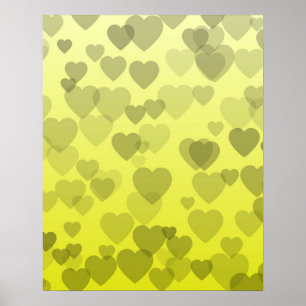Hearts Pattern 22 Poster
