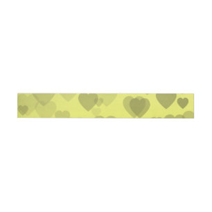 Hearts Pattern 22 Wrap Around Label