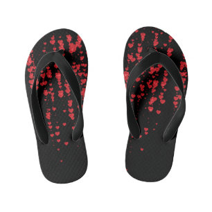 Hearts Pattern 24 Kid's Flip Flops