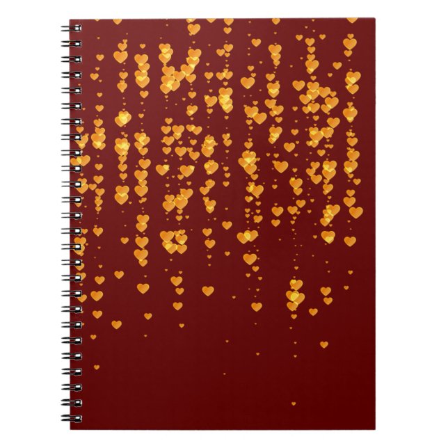 Hearts Pattern 25 Notebook (Front)