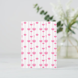 Hearts Pattern 26 Postcard