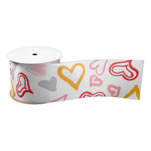 Hearts Pattern 26 Satin Ribbon