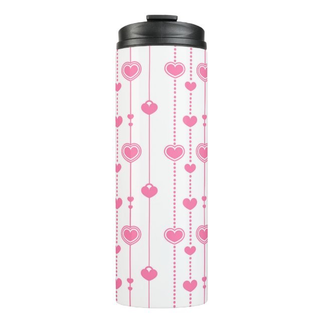 Hearts Pattern 26 Thermal Tumbler (Front)
