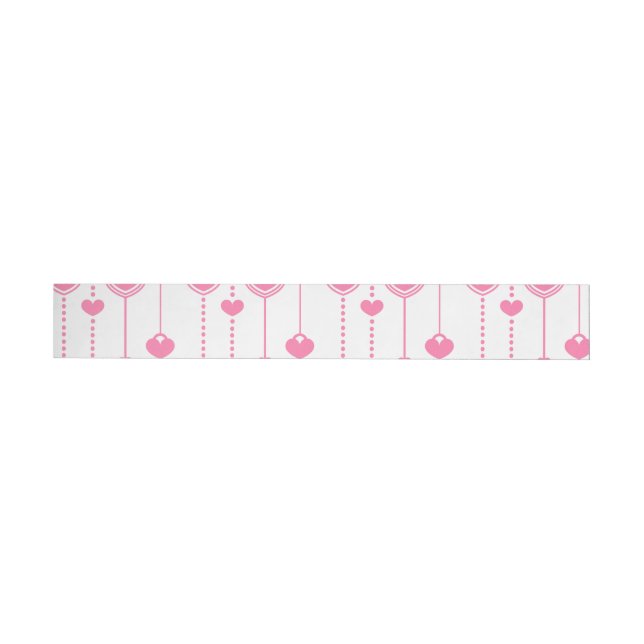 Hearts Pattern 26 Wrap Around Label (Individual)