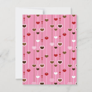 Hearts Pattern 27 Card