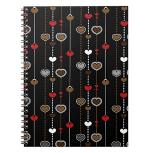 Hearts Pattern 28 Notebook
