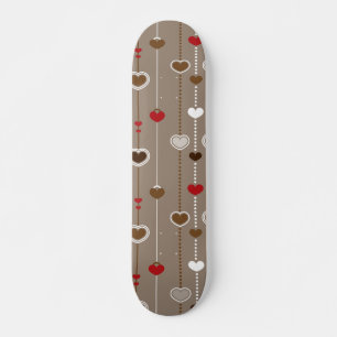 Hearts Pattern 29 Skateboard
