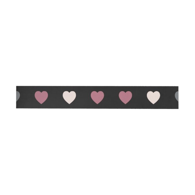 Hearts Pattern 30 Wrap Around Label (Individual)