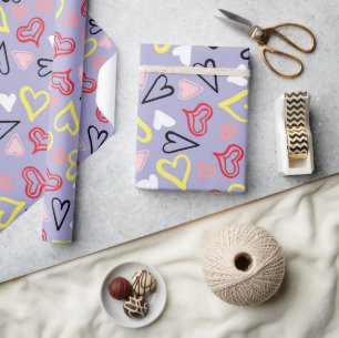 Hearts Pattern 31 Wrapping Paper