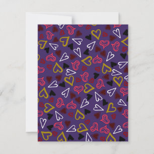 Hearts Pattern 32 Card