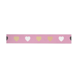 Hearts Pattern 32 Wrap Around Label