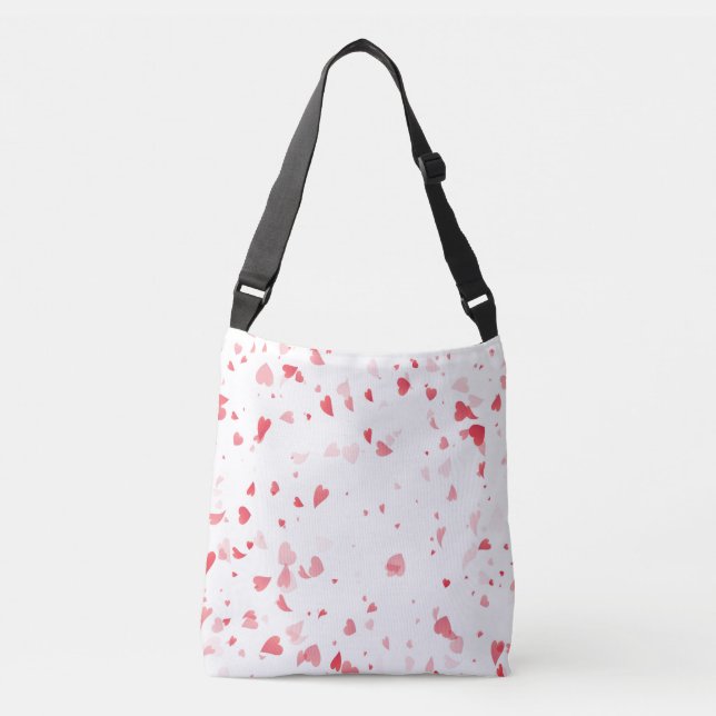Hearts Pattern 33 Crossbody Bag (Front)