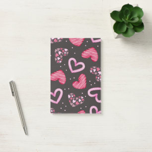 Hearts Pattern 34 Post-it Notes