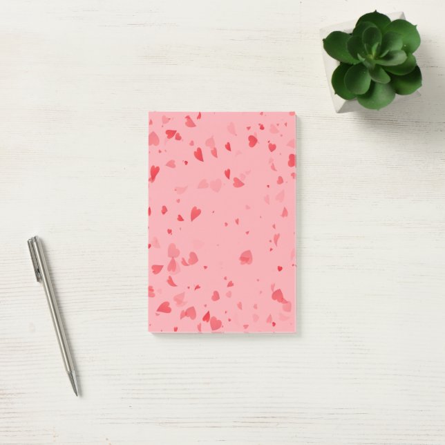 Hearts Pattern 34 Post-it Notes (Office)
