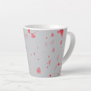 Hearts Pattern 37 Latte Mug