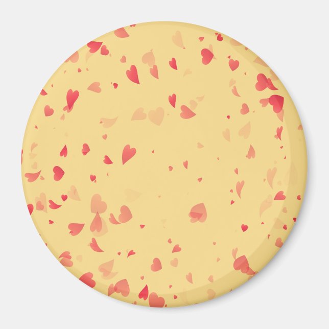 Hearts Pattern 38 Magnet (Front)