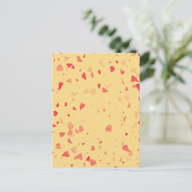 Hearts Pattern 38 Postcard (Standing Front)