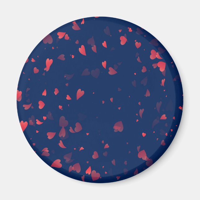 Hearts Pattern 40 Magnet (Front)