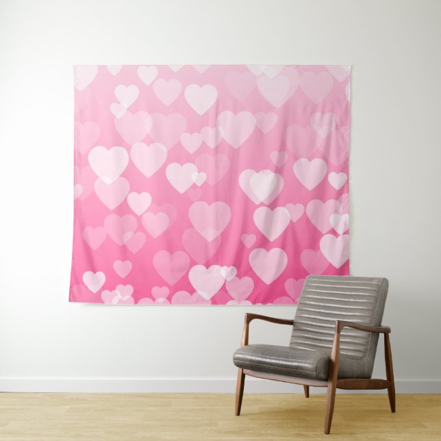 Hearts Pattern 73.2 Tapestry (In Situ (Horizontal))