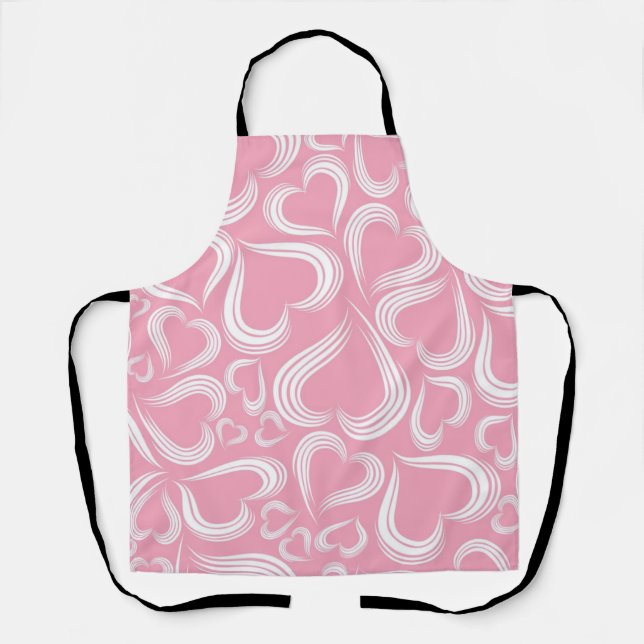 Hearts pattern apron (Front)