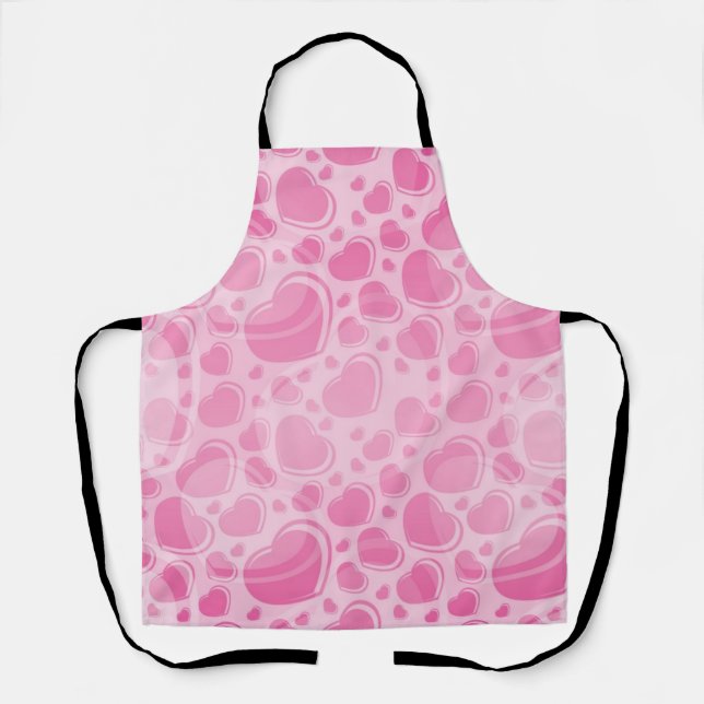 Hearts pattern apron (Front)