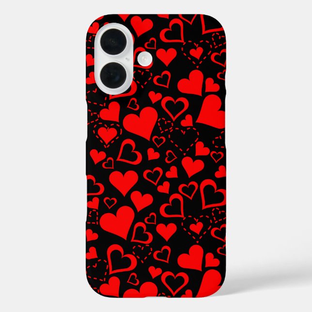 Hearts Pattern Case-Mate iPhone Case (Back)