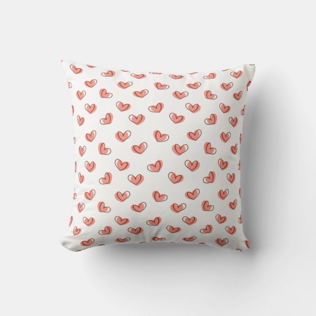 Hearts Pattern Cushion (Front)