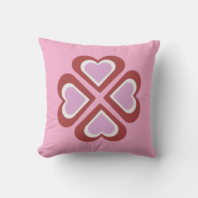 Hearts pattern cushion (Front)