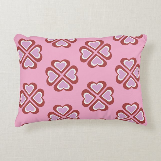 Hearts pattern decorative cushion (Front)