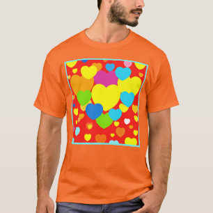Hearts Pattern Design T-Shirt