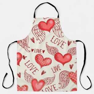 Hearts Pattern for Valentine's Day Apron