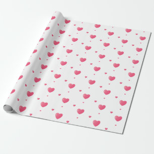 Hearts Pattern Gift Wrapping Paper