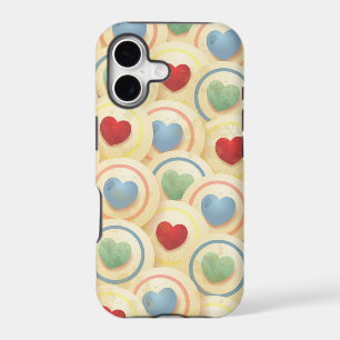 Hearts pattern in vintage style