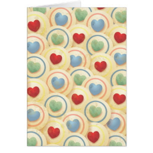 Hearts pattern in vintage style