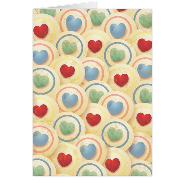 Hearts pattern in vintage style (Front)