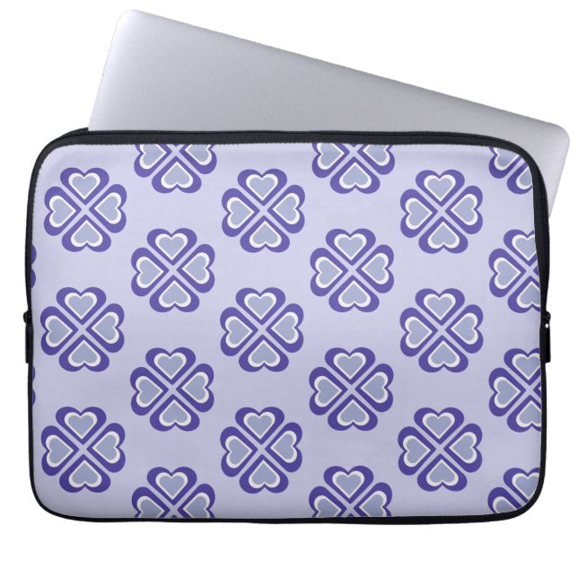 Hearts pattern laptop sleeve (Front)