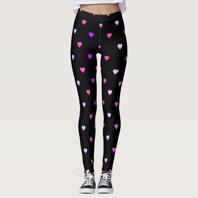Hearts Pattern Leggings (Front)