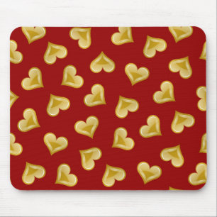 Hearts pattern mouse mat