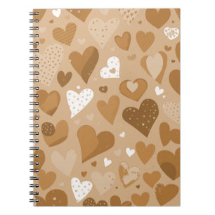 Hearts pattern. notebook