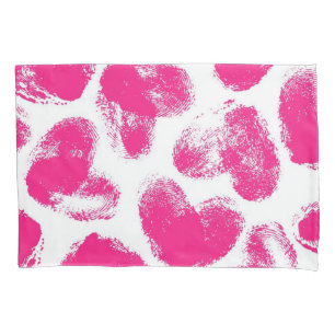 Hearts pattern pillowcase