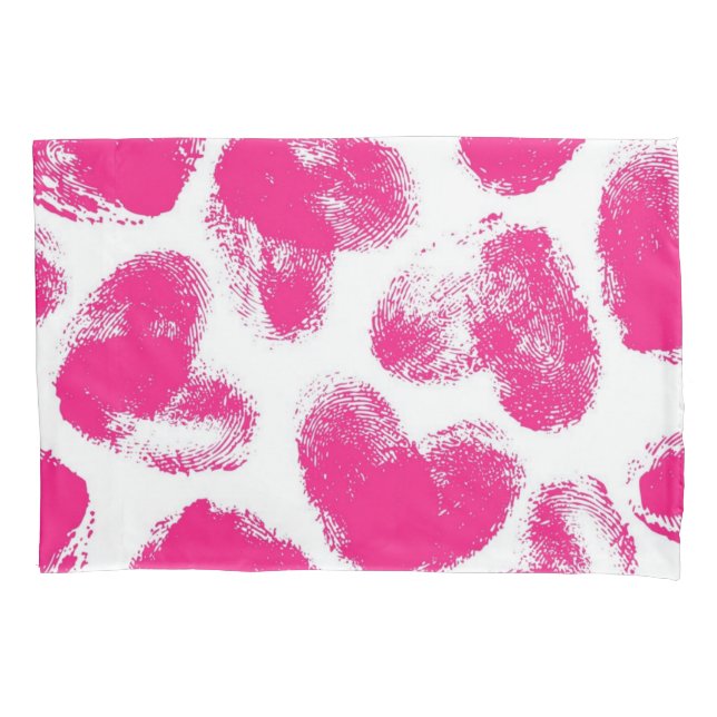 Hearts pattern pillowcase (Front)