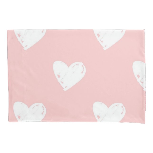 Hearts pattern pillowcase (Front)