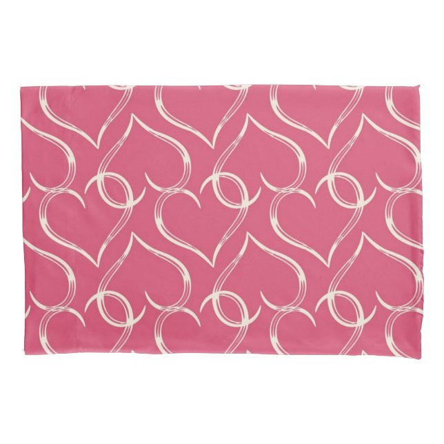 Hearts pattern pillowcase (Front)