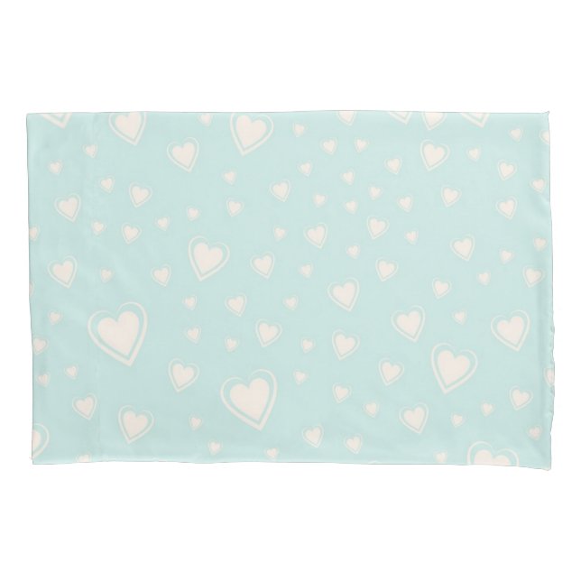 Hearts pattern pillowcase (Front)