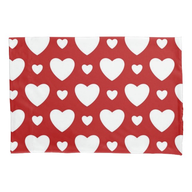 Hearts pattern pillowcase (Front)