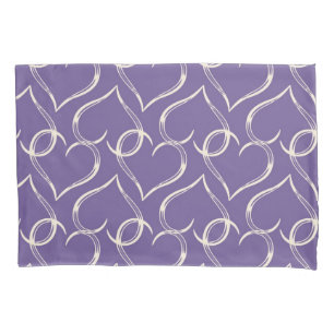 Hearts pattern pillowcase