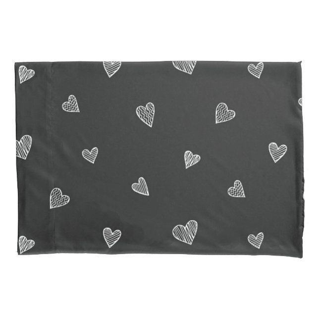 Hearts pattern pillowcase (Front)