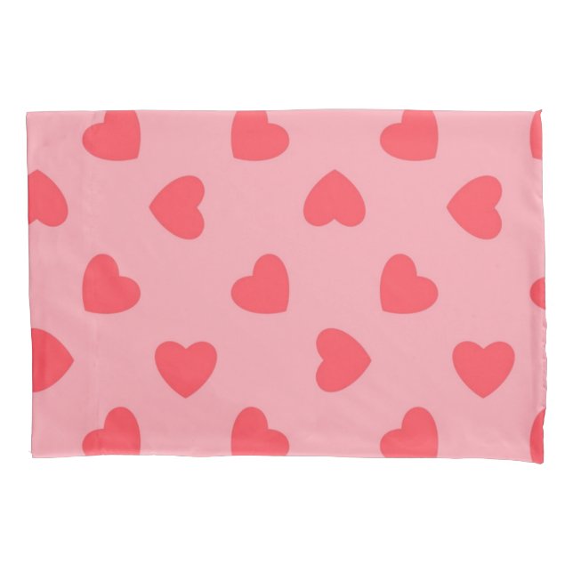 Hearts pattern pillowcase (Front)