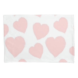Hearts pattern pillowcase