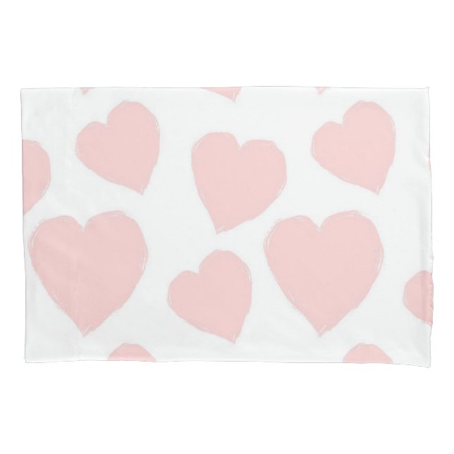 Hearts pattern pillowcase (Front)